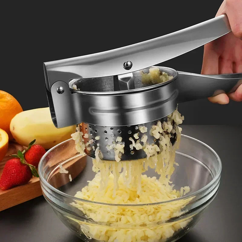Stainless Steel Potato Mash Press - Fruit & Vegetable Ricer