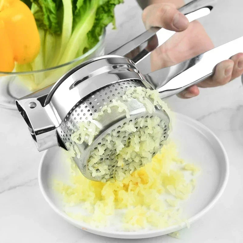 Stainless Steel Potato Mash Press - Fruit & Vegetable Ricer